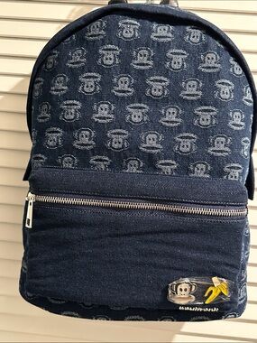 NWT Paul Frank Dark Was Denim Laptop/iPad Backpack w/adjustable Straps.